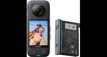 Insta360 - Action Camera X3 - Bundel met reserve batterij 1800 mAh