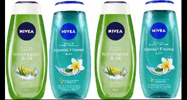 Nivea Douchegel Mix - Hawaii & Oil + Lemongrass & Oil  - 2 + 2