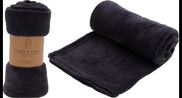 Fleece Deken - 125x150 - Donkergrijs
