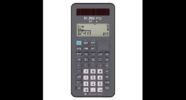 Texas Instruments TI-30X Prio MathPrint - Wetenschappelijke rekenmachine - Zonne-energie/ Batterij - Displayposities 16 - Zwart