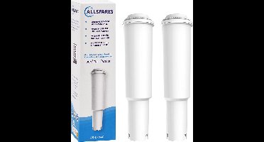 AllSpares Waterfilter (2x) voor koffievolautomaten geschikt voor onder andere Jura White 60209