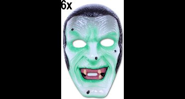 6x Masker transparant zombie vampier