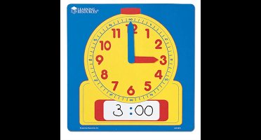 Schrijf & Wis klok, instructieklok