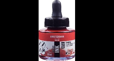 Amsterdam Acrylic Inkt Fles 30 ml Karmijn 318