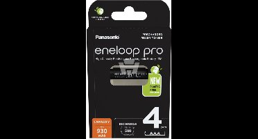 Panasonic eneloop pro 4x AAA 930mAh - 4er Blister (BK-4HCDE/4BE)