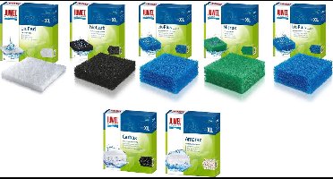 Juwel - Filter spons set 5 Soorten - XL Jumbo - Bioflow 8.0 + Carbax + Amorax - Aquarium Filtermateriaal - voor Juwel Rio 400 - Rio 450 - Vision 450 - Trigon 350
