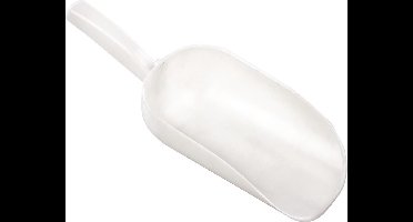 IJsblokjes schep / ijsschep - Wit - Polar - 240mm x 85mm - Kunststof - Universeel gebruik