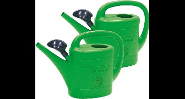Prosperplast Gieter afneembare broeskop - Set van 2x stuks - groen - kunststof - 5 liter