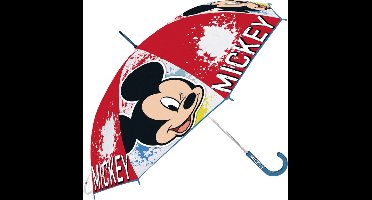 Paraplu Mickey Mouse Happy smiles Rood Blauw (Ø 80 cm)