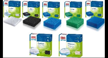 Juwel - Filter spons set - Standaard -Large (L) - 5 soorten + Carbax + Amorax - Aquarium filtermateriaal - voor Juwel Rio 300 & Vision 260