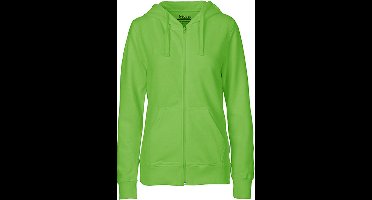 Fairtrade Ladies Zip Hoodie met capuchon Lime - XS