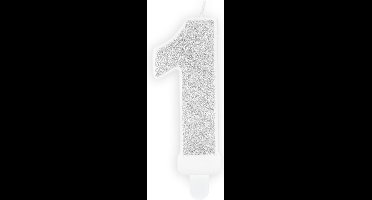 Partydeco - 1 Jaar - Verjaardagskaars 1