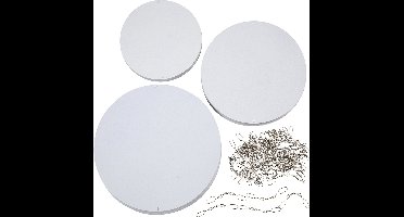 Mobielen blanco, d 12+15+18 cm, 300 gr, 20 set/ 1 doos