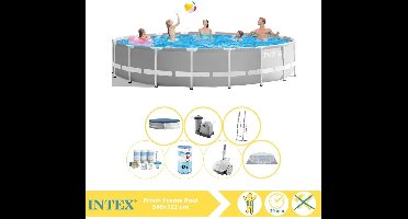 Intex Prism Frame Zwembad - Opzetzwembad - 549x122 cm - Inclusief Onderhoudspakket, Filter en Zwembad Stofzuiger
