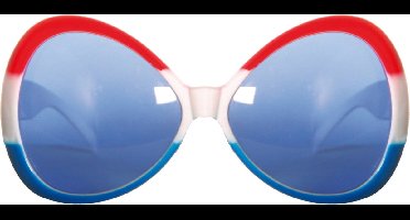 Folat - Feestbril - Rood Wit Blauwe 17,5 x 9 cm - WK voetbal 2026 - WK voetbal versiering - WK voetbal outfit - Nederland WK