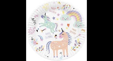 Folat - Borden Unicorn Rainbows (8 stuks)