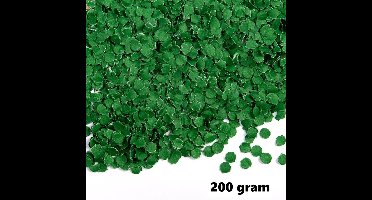 200 gram confetti rond 1cm groen - papier - Thema feest festival party verjaardag