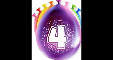 Happy party balloons - 4 years