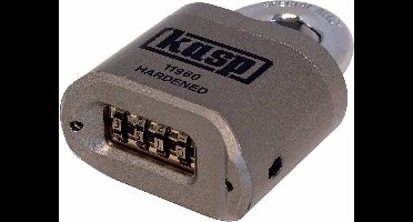 Kasp K11960D Hangslot Verschillend sluitend Zilver Cijferslot