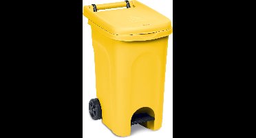Container 'Urban' - 60 liter - Kliko - Pedaalemmer - Met wielen - Geel