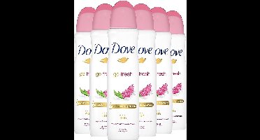 Dove Go Fresh Pomegranate & Lemon Verbena Women - 6 x 150 ml - Deodorant Spray - Voordeelverpakking
