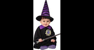 Baby Wizard Tovenaarspakje Harry zwart/paars - 12-24 maanden