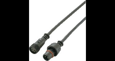 TRU COMPONENTS 1572446 Ronde connector afgewerkt Stekker, recht, Bus, recht Totaal aantal polen: 2 1 stuk(s)