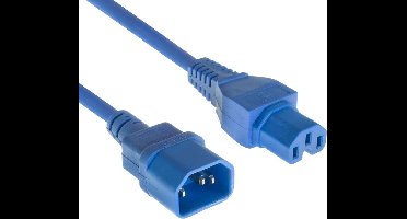 ACT Netsnoer C14 - C15 blauw 0,6 m AK5299
