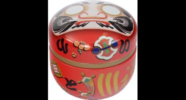 Tokyo Design Studio Rood roestvrij stalen Theeblik Daruma