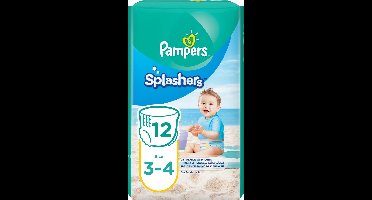 Pampers - Splashers - Maat 3-4 - Wegwerpbare Zwemluiers - 12 Stuks