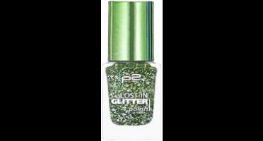 P2 EU Cosmetics Lost In Glitter Nagellak 030 Start Wild Appel Groen 10ml