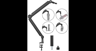 Sensic SA 30 Microfoon Arm Zonder Microfoon - Microfoon Statief - Boom Arm - Standaard - Met 15cm Verhoger