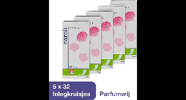 Caroli Inlegkruisjes Large - Ultra Dun - Parfumvrij - 160 Inlegkruisjes - 100% bescherming - Snelle Absorptie - Soft & Dry Toplaag - Dermatologisch Getest - 7 cm x 18 cm - Nordic Swan Ecolabel