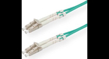ROLINE glasvezelkabel 50/125µm OM3, LC/LC, Low-Loss connector, turkoois, 3 m