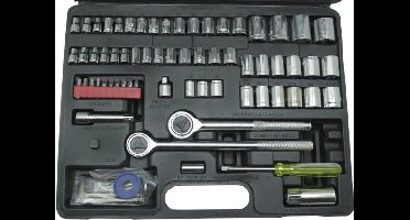 Hofftech Dopsleutelset 1/4", 1/2" en 3/8" opname 73-delig