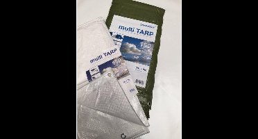 Afdekzeil | Bouwzeil | Dekzeil | Dekkleed | Bache | PE-160 -- Extra zwaar! | 6x10 groen