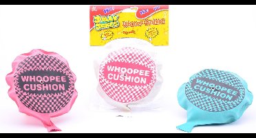 Scheetkussen Whoopee cushion - Scheetzak - Fopartikel - 16,5 cm - Rubber - Kunststof - multicolor