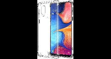 Hoesje geschikt voor Samsung Galaxy A20e - Anti Shock Proof Siliconen Back Cover Case Hoes Transparant