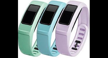 Vívofit 2 small polsbanden mintgroen, lichtblauw en lila