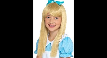 Smiffys Pruik Kinderen Wonderland Princess Blonde Wit
