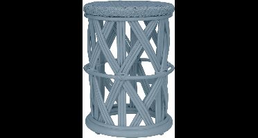 Kidsdepot krukje Clu-Clu rotan webbing Seagreen zeegroen krukje