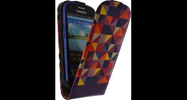 Mobilize Ultra Slim Flip Case Samsung Galaxy SIII mini I8190 Viola Triangle