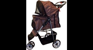 Topmast Hondenbuggy Donkerbruin 3 Wielen