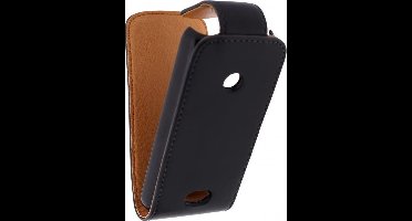 Xccess Leather Flip Case Nokia 208 Black
