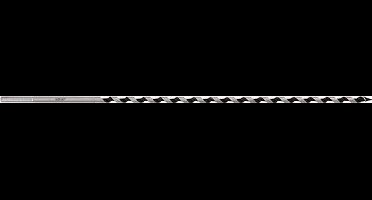 wolfcraft - 8x400mm Slangenboor - 8mm - Zeskantschacht Houtboor - Hex - Boor voor Hout - 7668010