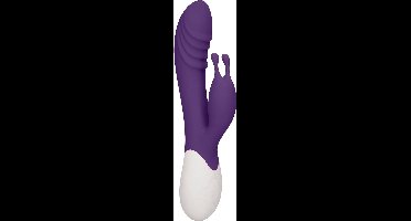 Heat Ignite Oplaadbare G Spot Rabbit Vibrator met Verwarmingsfunctie - Paars