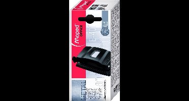 Essentials Metal 2-gaats perforator - zwart - 10/12 vel