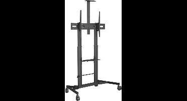 Vision VFM-F25 - Wagen voor lcd-scherm/notebook/videoconferentiecamera - zwaar staal - matzwart - schermgrootte: 60 inch-100 inch