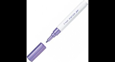 Pilot Pintor Metallic Paarse Verfstift - Fine marker met 1,0mm schrijfbreedte - Inkt op waterbasis - Dekt op elk oppervlak, zelfs de donkerste - Teken, kleur, versier, markeer, schrijf, kalligrafeer…