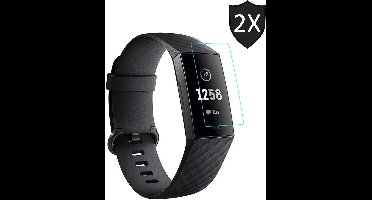 Screenprotector geschikt voor Fitbit Charge 3 van iCall - Crystal Clear - 2 stuks